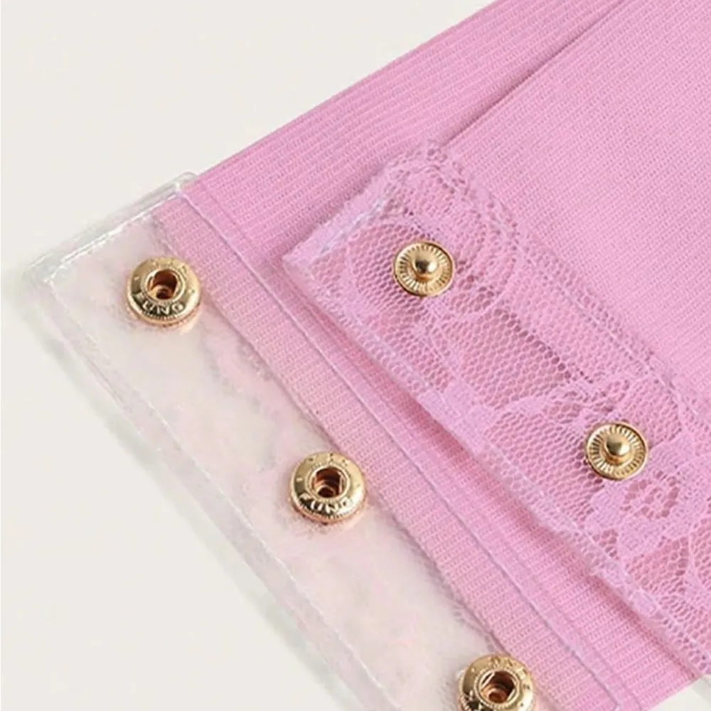 Fairy Fairycore Floral Pastel Pink Lolita Harajuku Corset Belt - Image 3