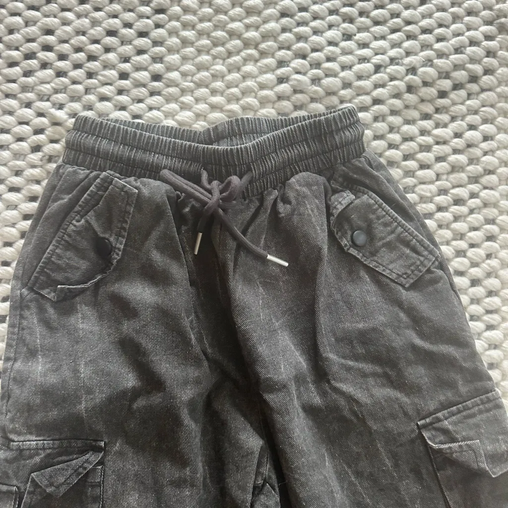 Black Cargo Women Jeans - Image 4