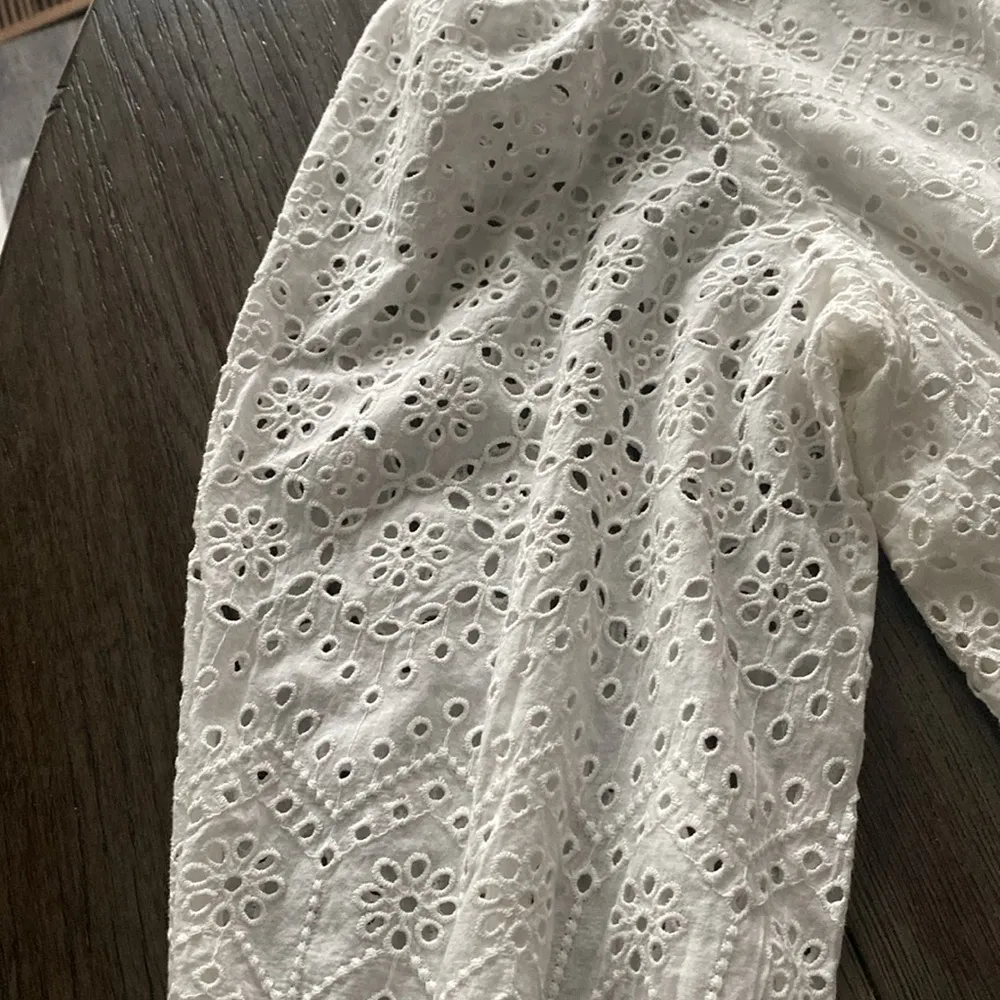 VERONICA BEARD Kylan Eyelet Cotton Shirtdress in White,0, $499 - Image 10