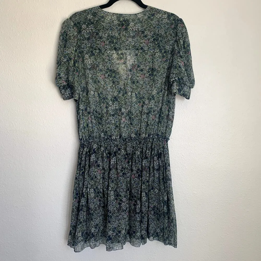 NWT Zadig & Voltaire Betty Mousseline Dress in Jaune - Image 5