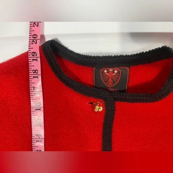 🇦🇹‎ Original Walkloden pure virgin wool sweater Red Size undefined - Image 6