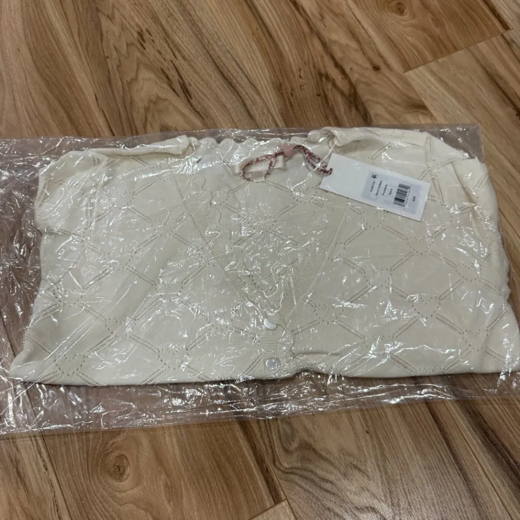 LoveShackFancy | Petra Bow Pointelle Cardigan | NWT | Size S - Image 6