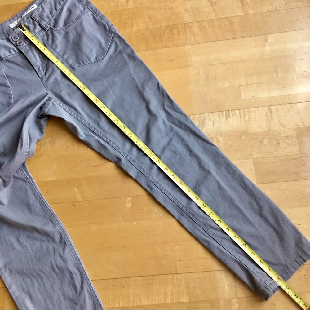 DKNY Jeans, Mid Rise, Straight Leg, Zip Ankle, Khaki Cotton Jeans, Size 10 - Image 11