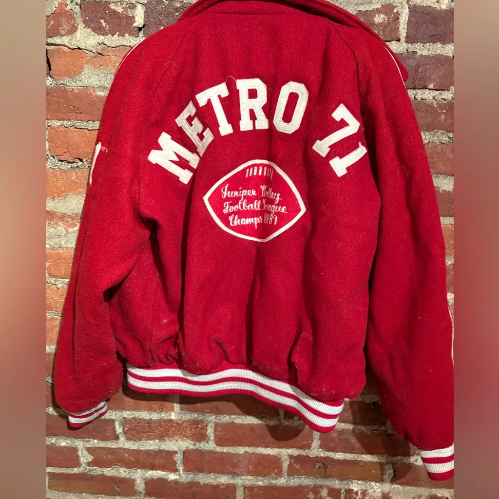 🏈 vintage varsity 🏈 Red Size L - Image 2