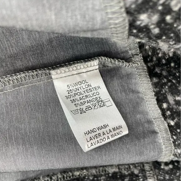 Forla Paris Cardigan Size Medium Floral Boho Metallic Gray Ruffle‎ Asymmetrical - Image 12