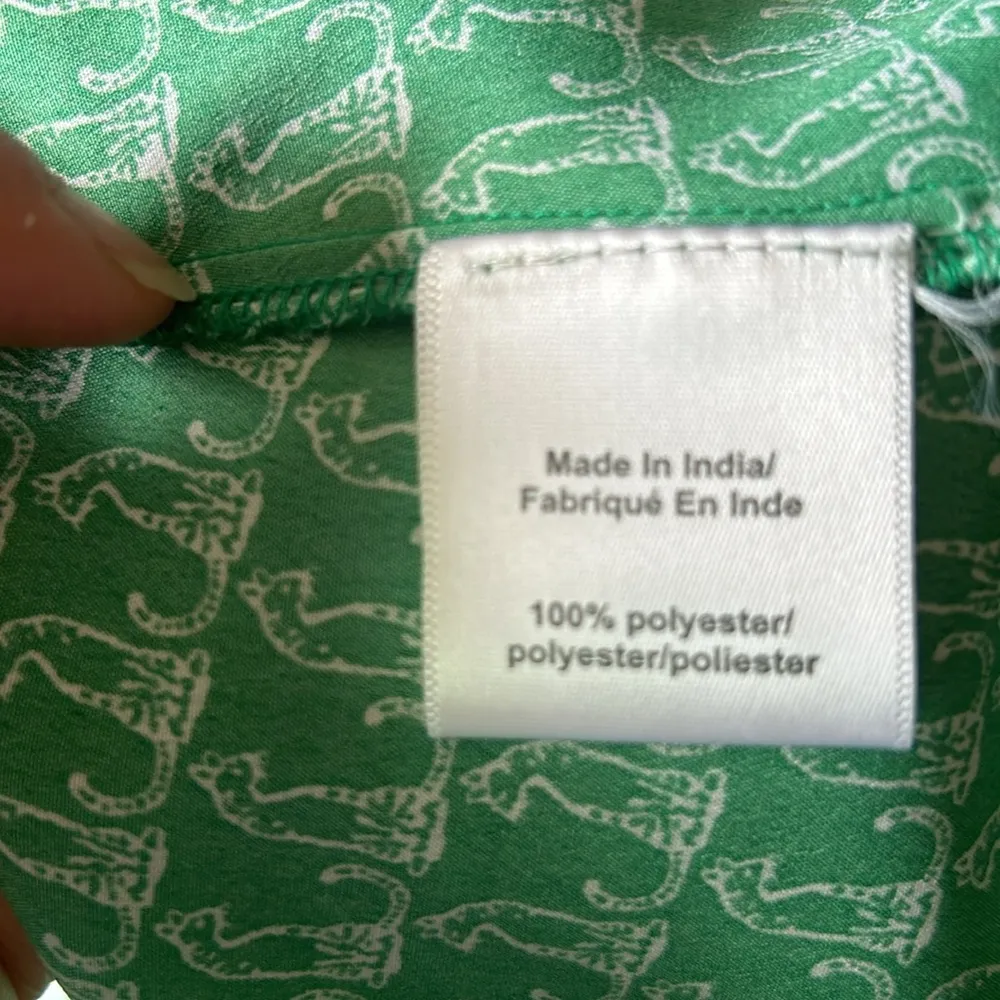 Anthropologie Oat + Fawn Cat Print High Low Top Size XS - Image 12