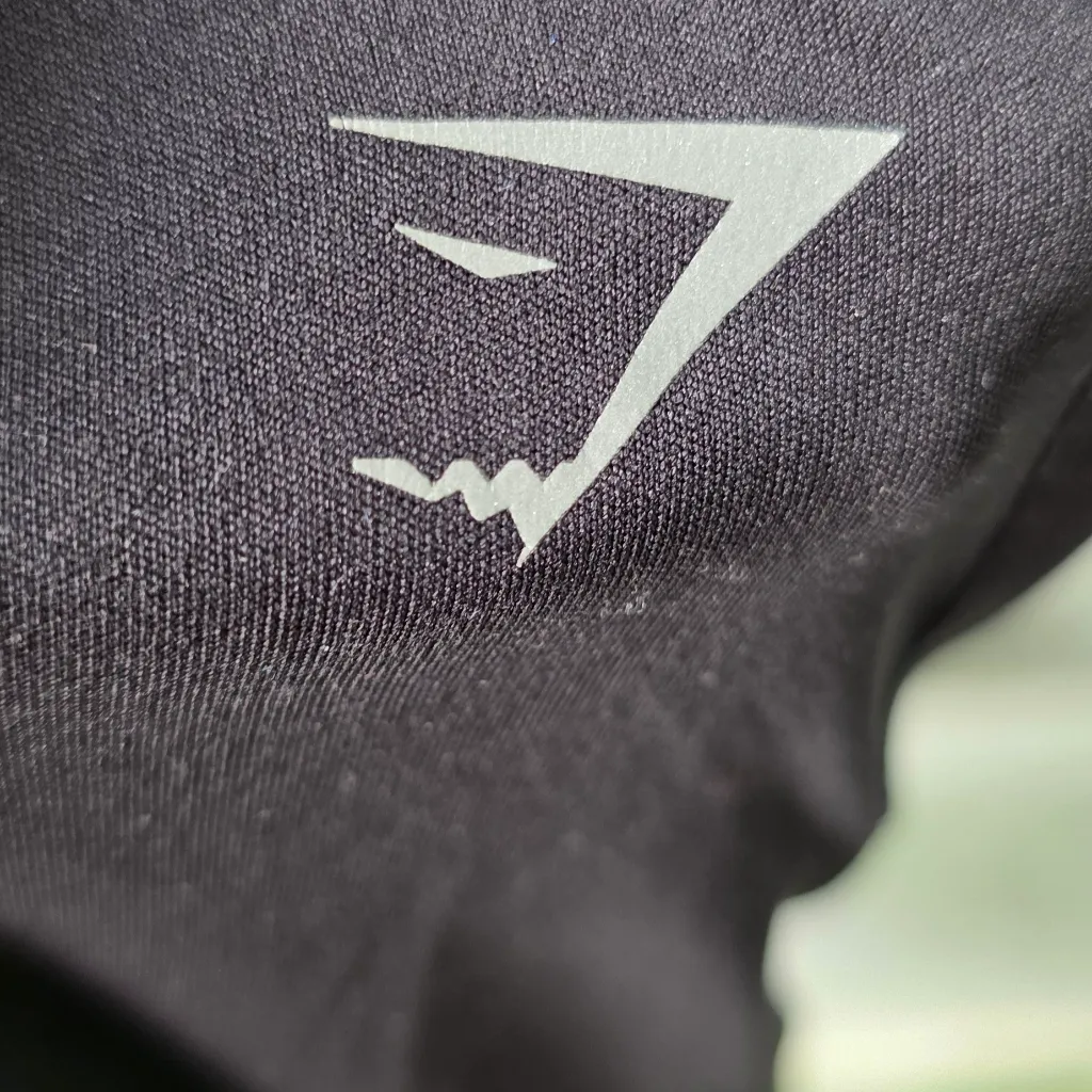 Gymshark Black Logo Tank Top Size Medium - Image 4