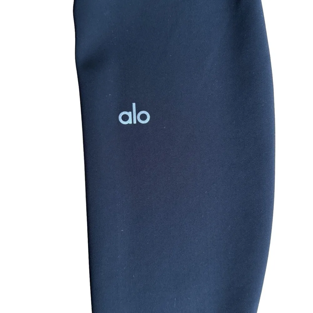 alo Yoga High Waist Solid Vapor Legging Black Full Length XS Leggings - Image 5