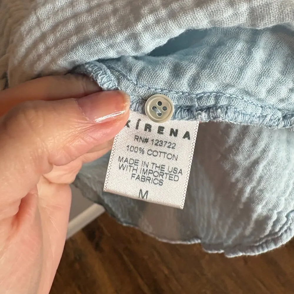 Xirena Chelsea Gauze Lola dress light blue Size M - Image 5