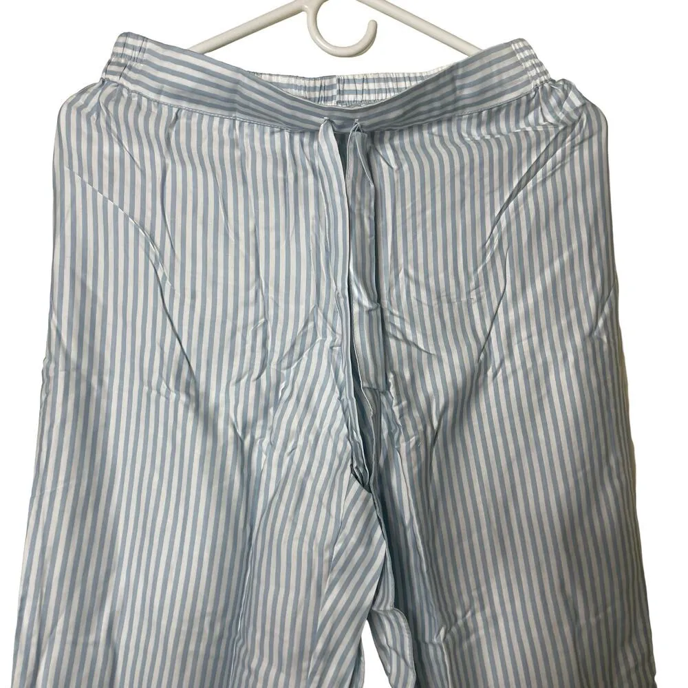 NEW Ettitude Women Sateen Pajama Pants Starlight Blue Stripe Bamboo Lyocell sz S - Image 10