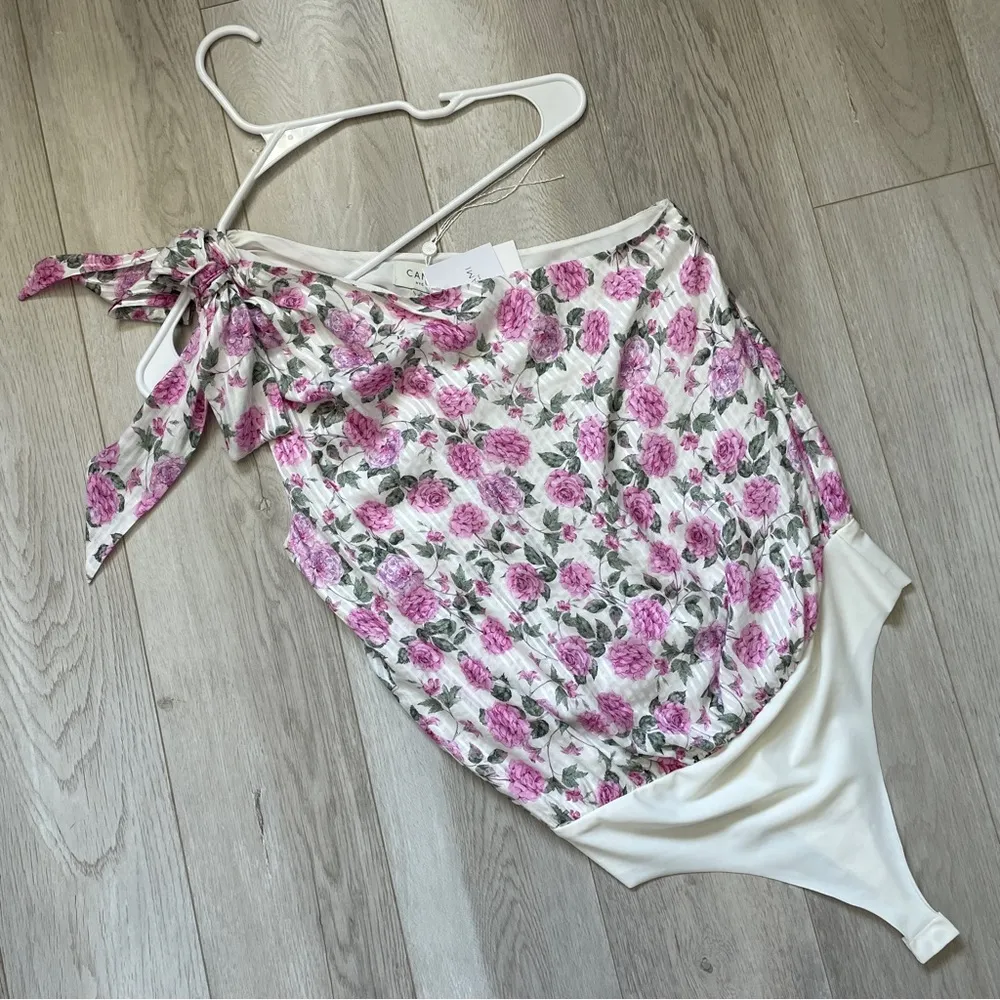 Cami NYC Bodysuit WT ronny floral one shoulder womens Pink (small) cocktail chic - Image 9