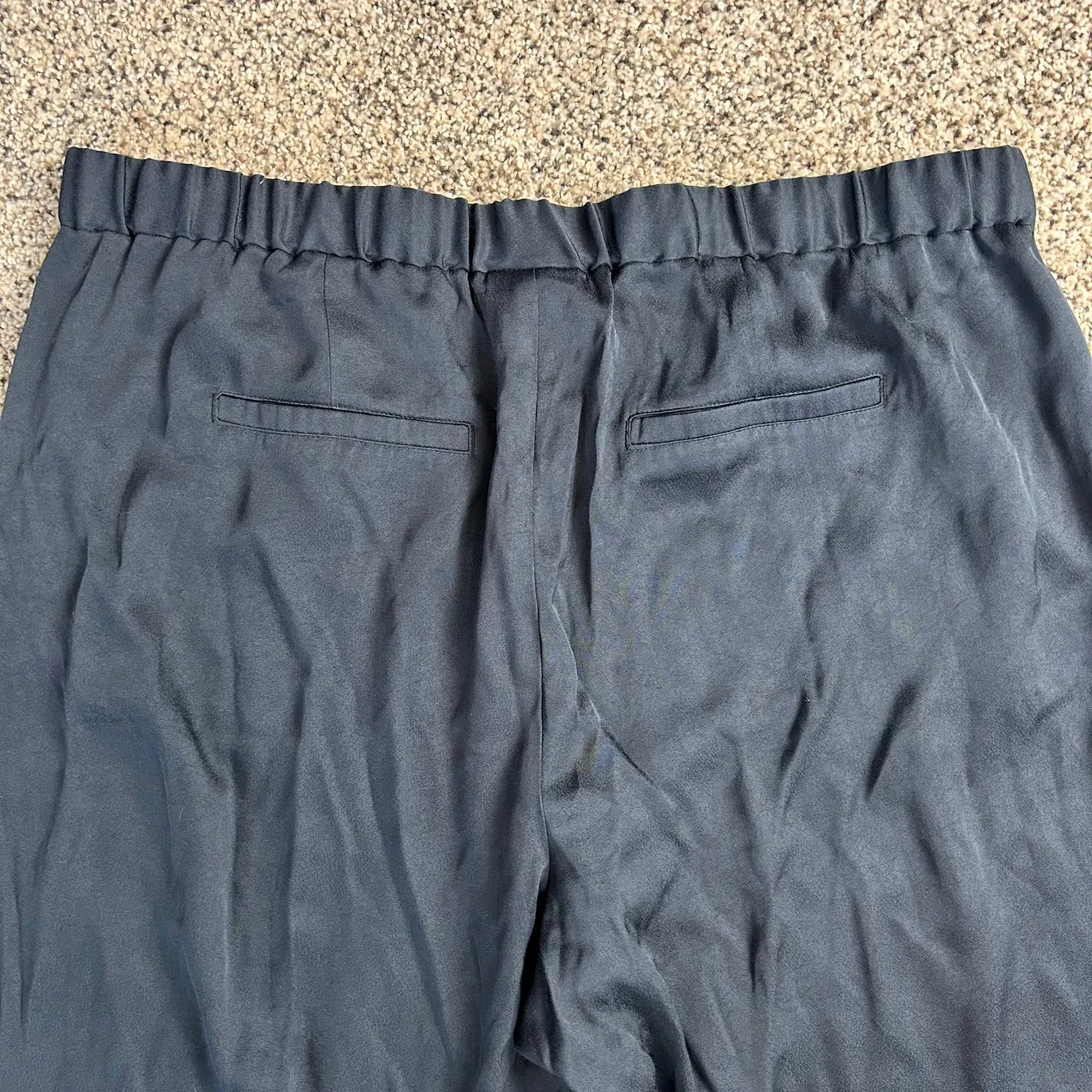 J Jill Wide Leg Pull On Pants Size XL Petite Dark Gray - Image 7