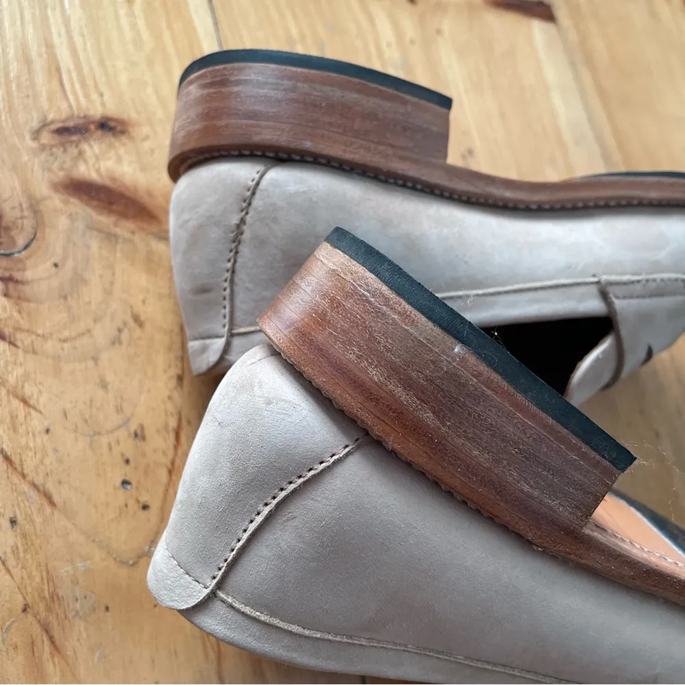 Adelante Leather Tan Sophia Penny Loafers 6.5 C Slight Wide - Image 7