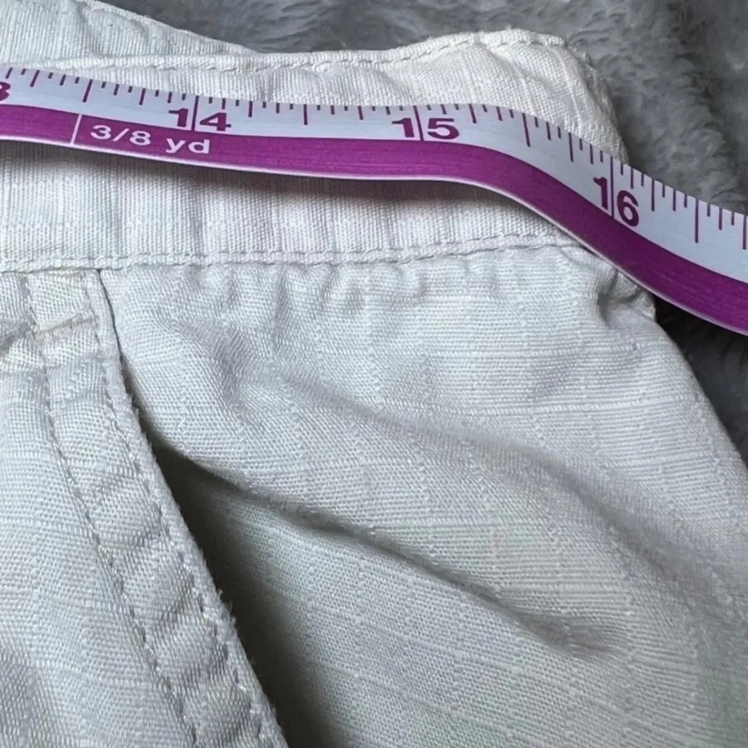 Old Navy Cargo Capri Pants Womens 8 Khaki Drawstring Vintage Y2K Utility Casual - Image 11