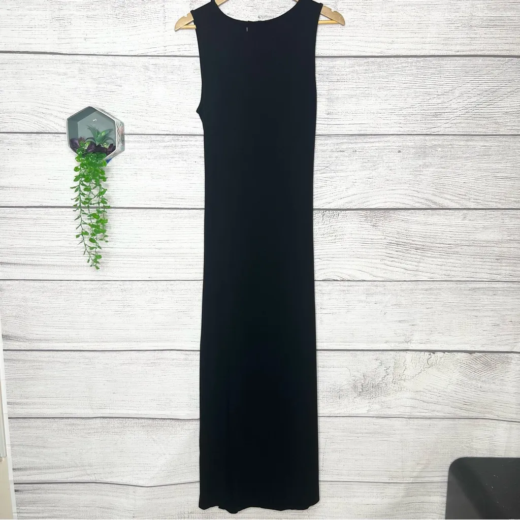 NWT See You Monday Black Sleeveless Ruched Maxi Dress Size XL - Image 5