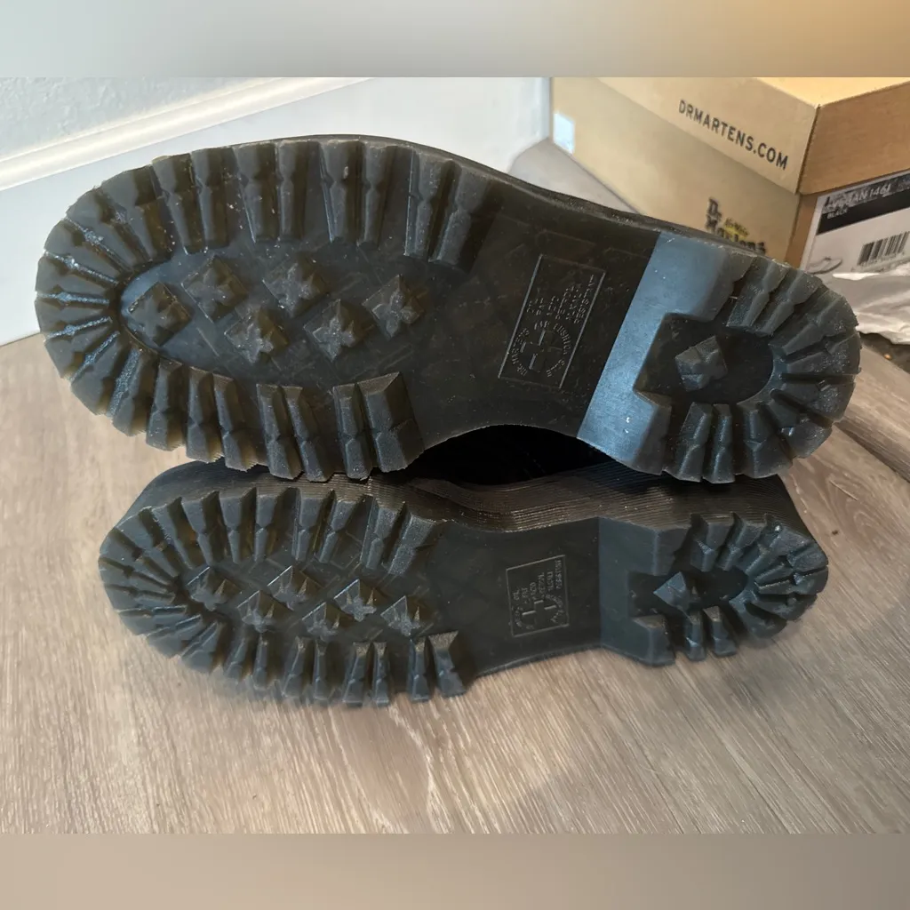 Dr. Martens Jadon Black Boots Polished Smooth Quad Retro 15265001 Unisex - Image 8