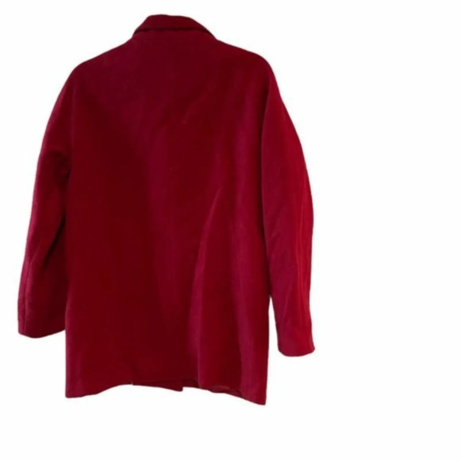 barney's new york Barney's Red Wool Coat - Image 2