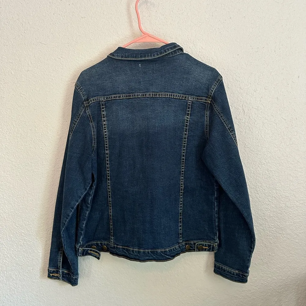NWOT Sophie Max Embroidered Denim Jacket - Image 8