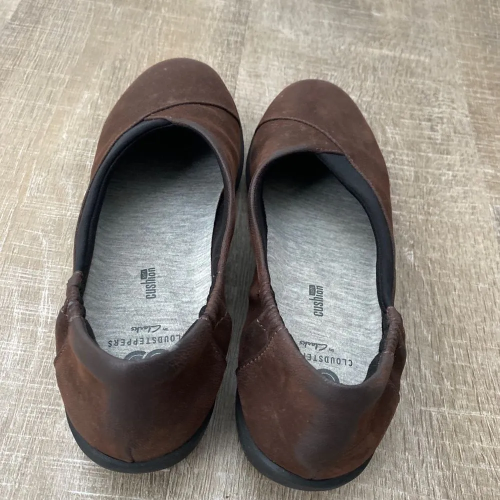 CLARKS Cloudsteppers Sillian Jetay Comfort Shoes Womens 7 Round Toe Flats Work - Image 7