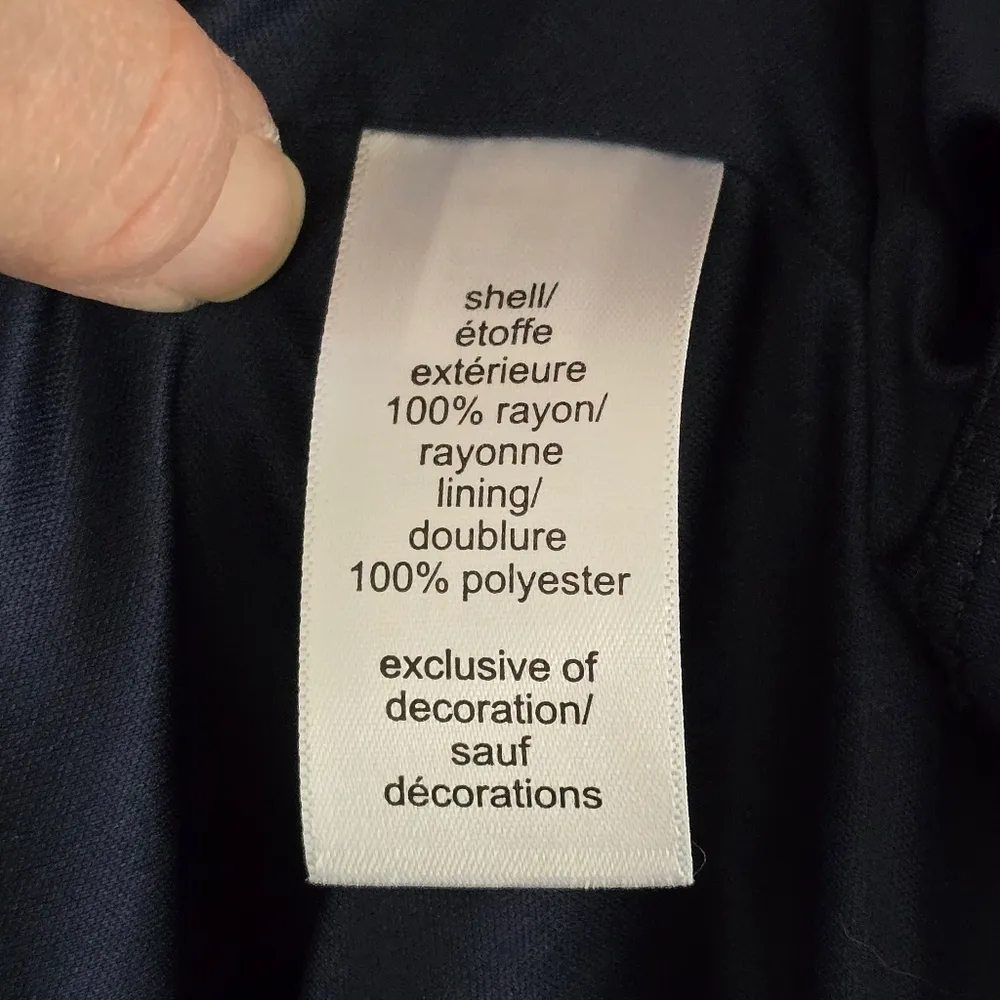 Maurices Navy Paisley Mixed Print Flutter Sleeve Mini Dress Size Large - Image 9