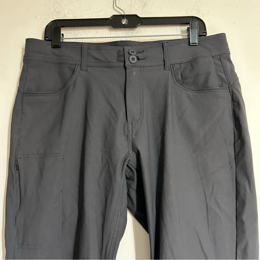 Prana Halle Straight Leg Pants Grey Size 12 UPF Hiking Outdoors Gorpcore - Image 5