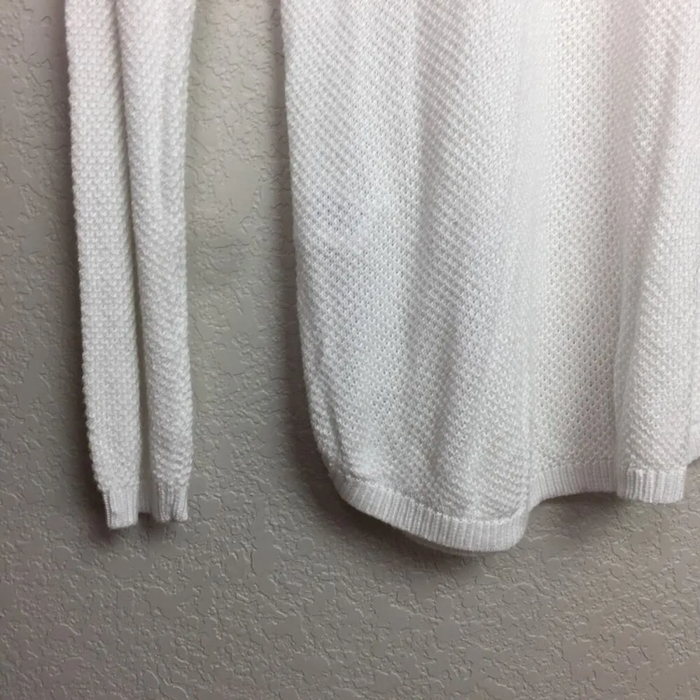 CUPIO White Waffle Knit Sweater Size L - Image 5