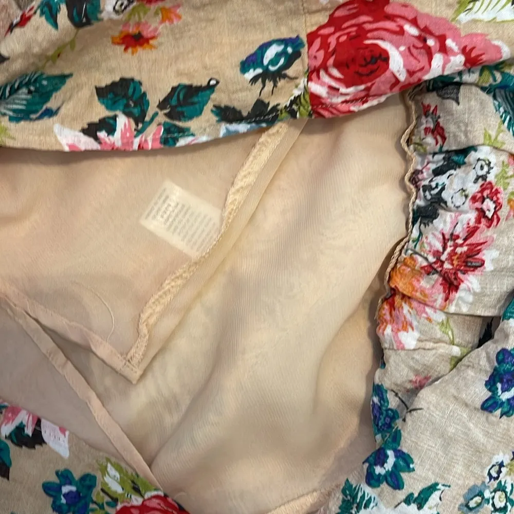 Umgee floral, high neck lace tunic, dress, size small - Image 6