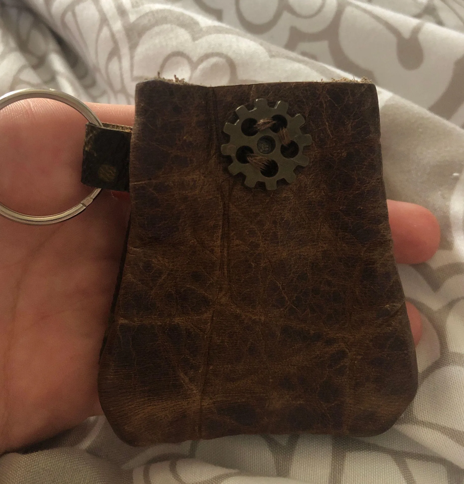 Refurbished Coin Pouch Brown - Image 2