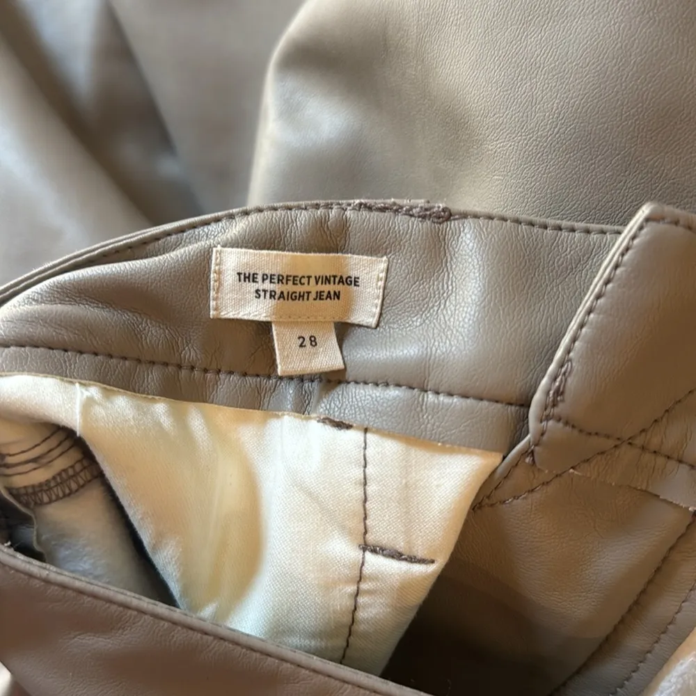 Madewell Faux Leather The Perfect Vintage Straight Jeans - Image 15