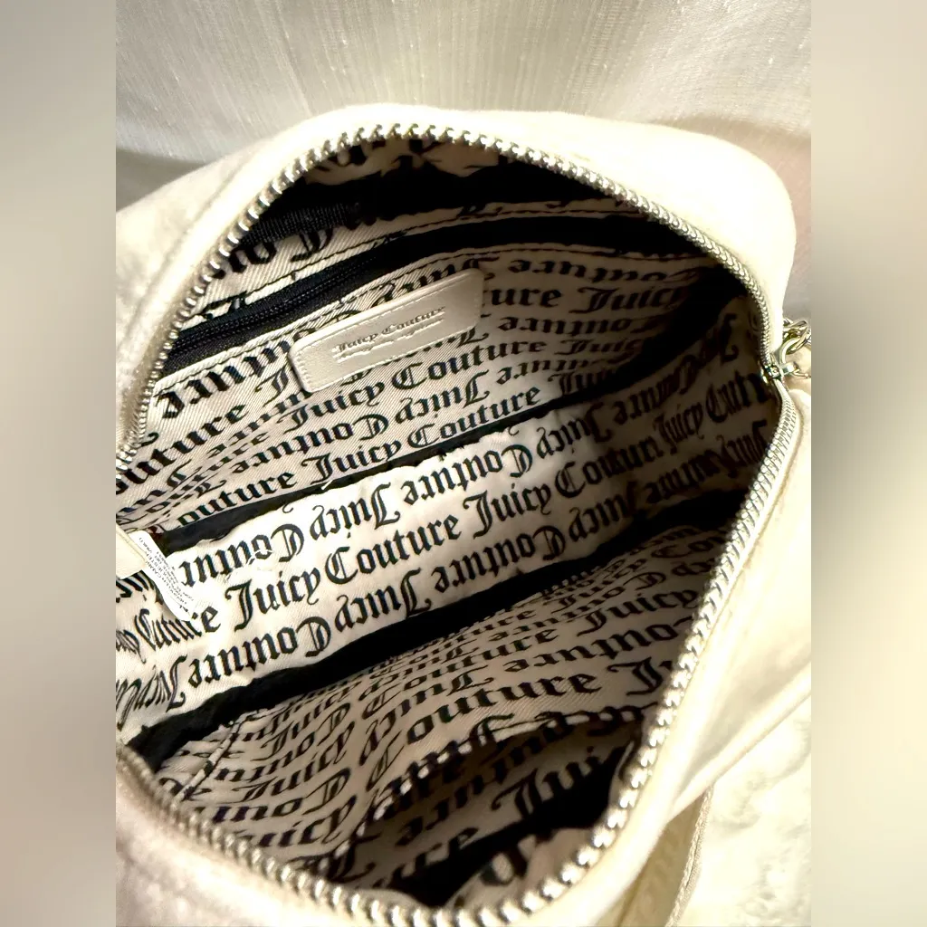 Juicy Couture NEW  White Fuzzy Camera Crossbody Bag - Image 10