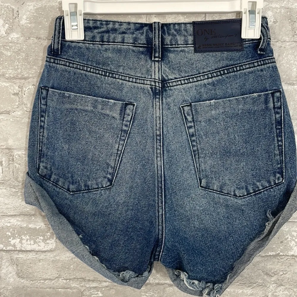 One X ONETEASPOON High Waist Bandits Denim Shorts - Image 8