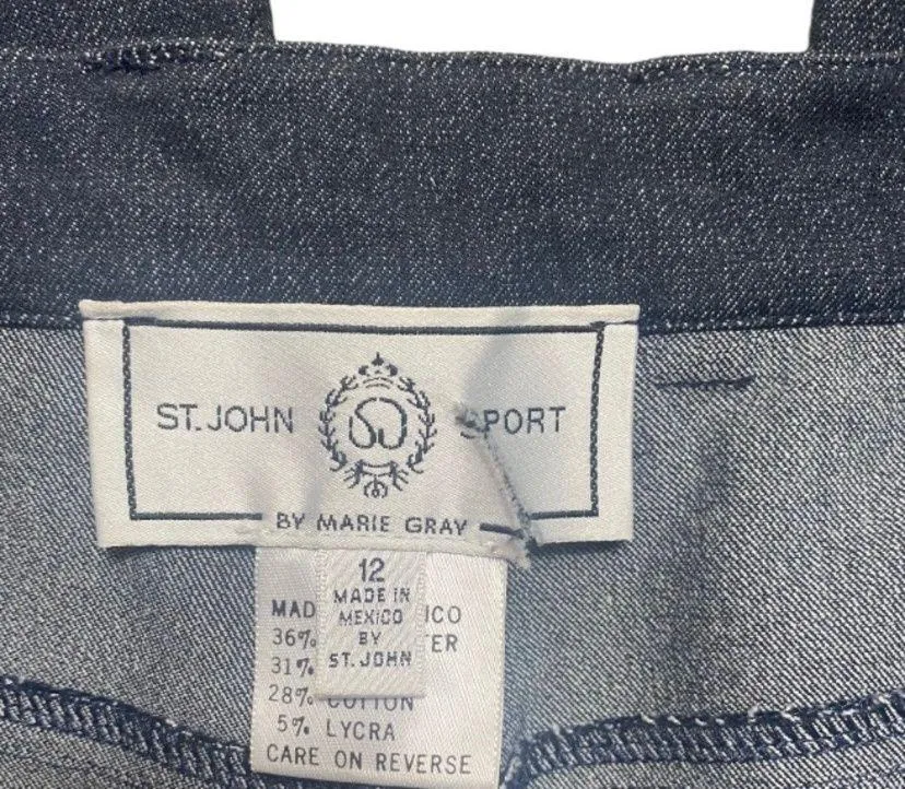 St. John Sport SZ 12 High-Rise Wide Leg Pants - Image 4