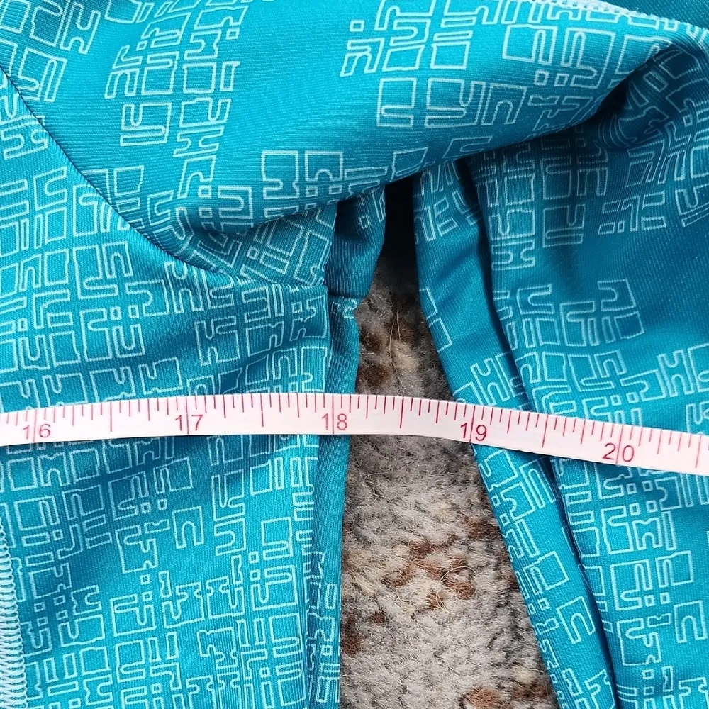 Under Armour Cold Gear Hooded Long Sleeve Top Turquoise Medium - Image 5