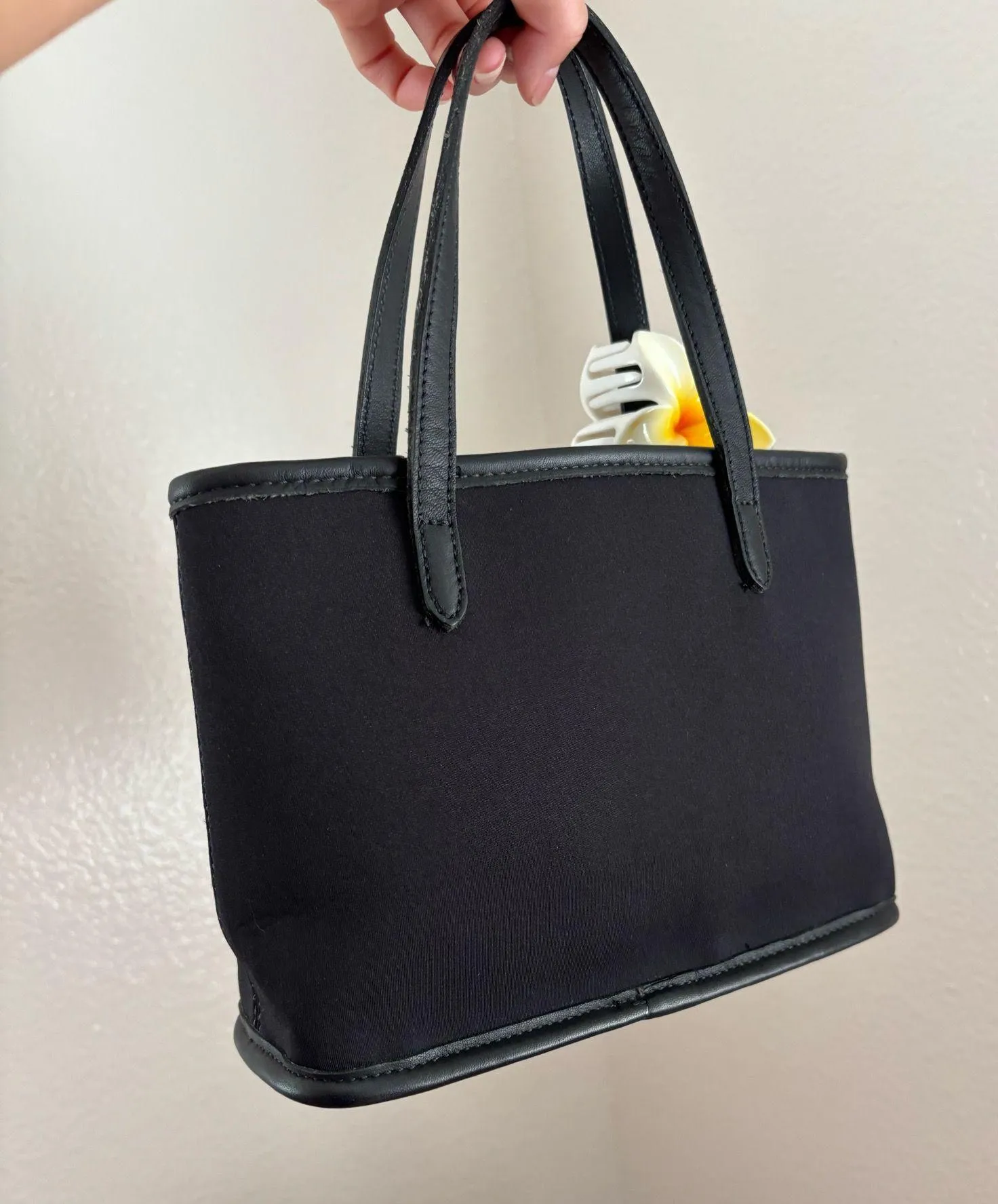 Vintage Coach Black Mini Tote - Image 4