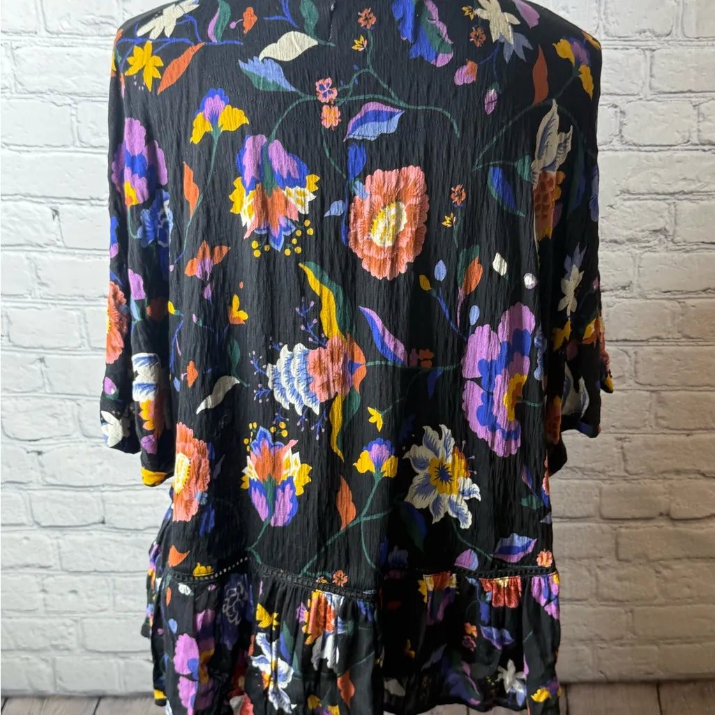 Anthropologie Josie Dolman sleeved floral top size xs - Image 10
