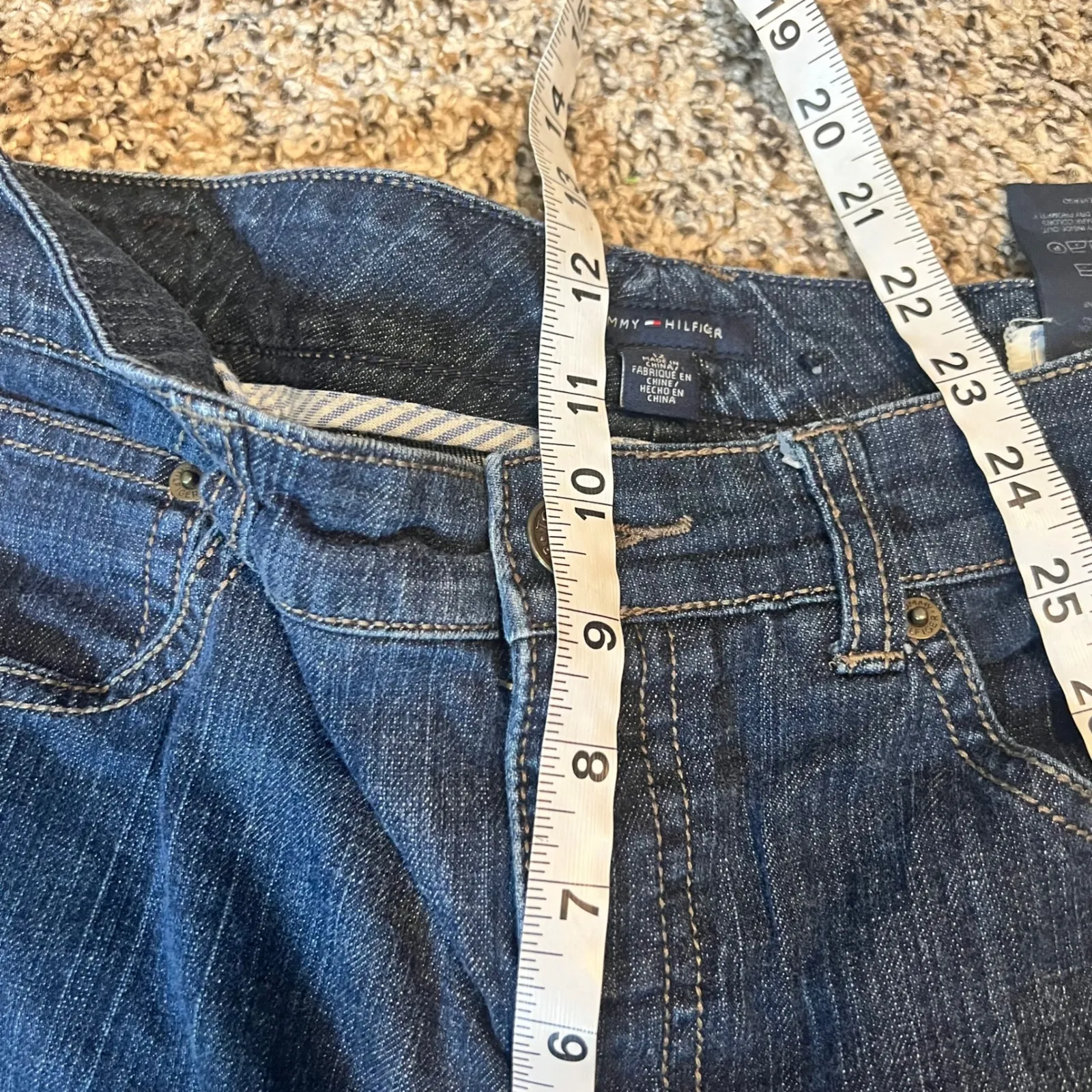 Tommy Hilfiger American Hope Classic Rise Bootcut Dark Wash Denim Jeans Women - Image 5