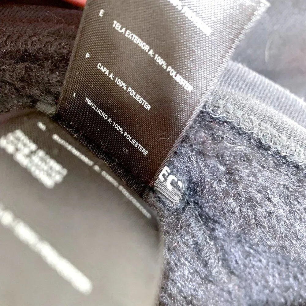 The North Face Summit Series Denali Full Zip Furry Fuzzy Jacket Black Small - Image 10