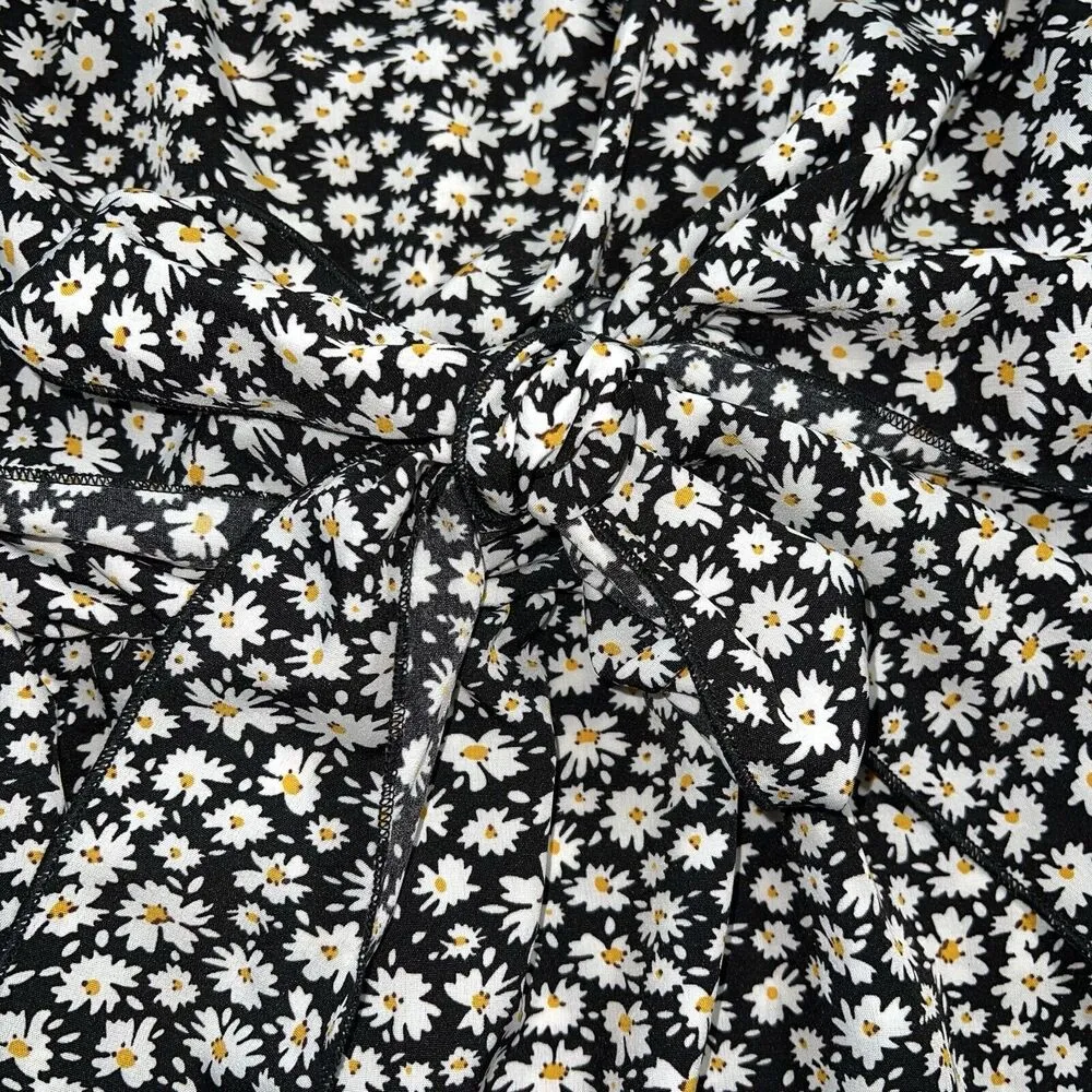 Womens Strapless Sundress Mini Length Sunflower Print Pullover Size 0X - Image 3