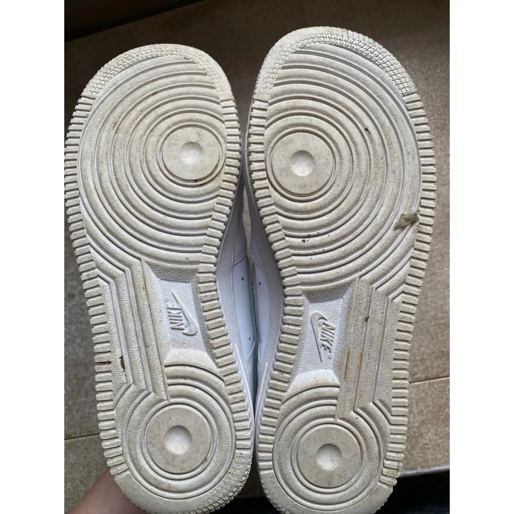 Nike Air Force 1 Low White Leather Sneakers Classic 90s 2000s Streetwear 7.5 Y2K - Image 6
