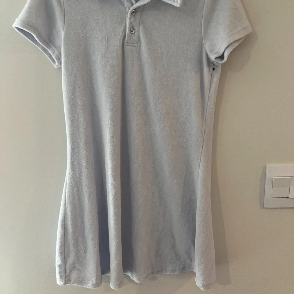 Mono B grey terry cloth mini dress M Gray Size M - Image 2