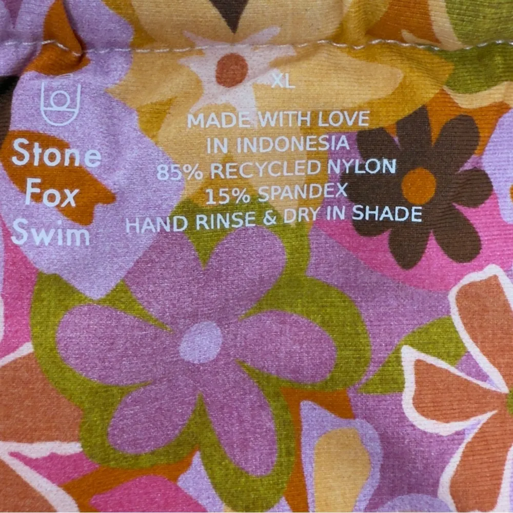 Stone Fox Swim Bijou Bikini String Bottom In Retro Pop Thong Sexy Size XL NEW - Image 5