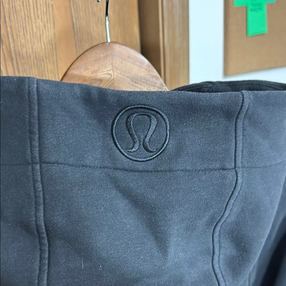 Lululemon Scuba Hoodie *Light Cotton Fleece Black Sz8 - Image 4
