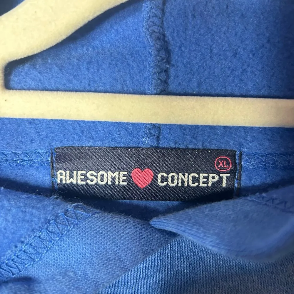 Myrtle Beach Hoodie Womens XL Blue Keep It Salty Long Sleeve Drawstring Hem - Image 7