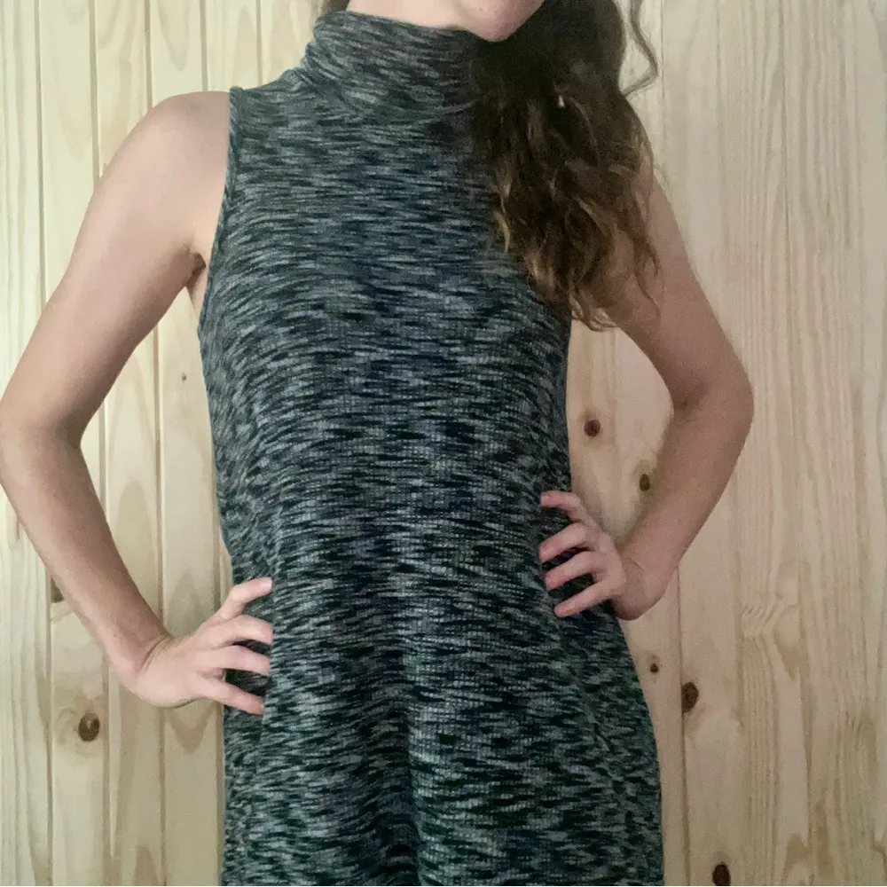Turtleneck Sweater Dress Gray Size XS - Image 2