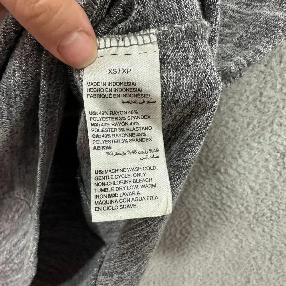 Soma womens knit top XS gray short sleeve round neck lounge‎ casual layers - Image 5