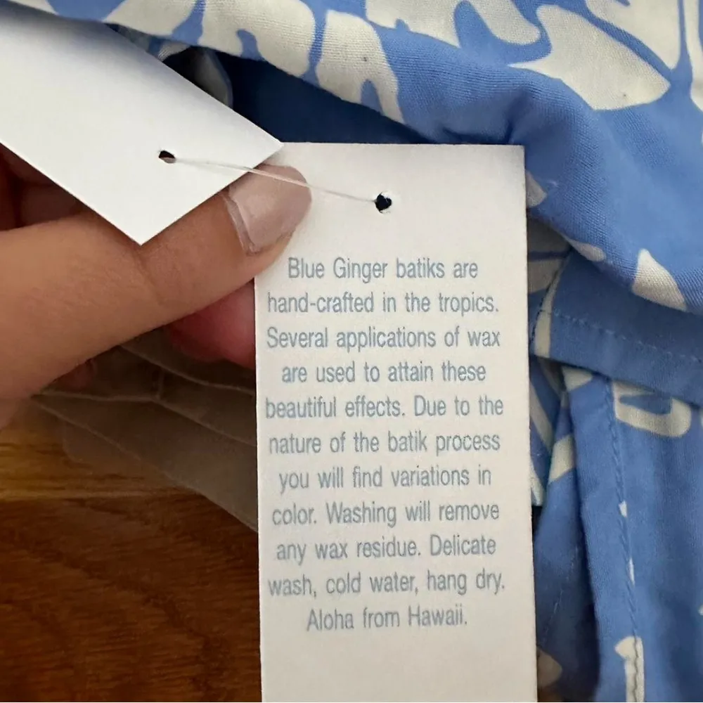 Blue ginger sarong from hawaii! Size undefined - Image 6