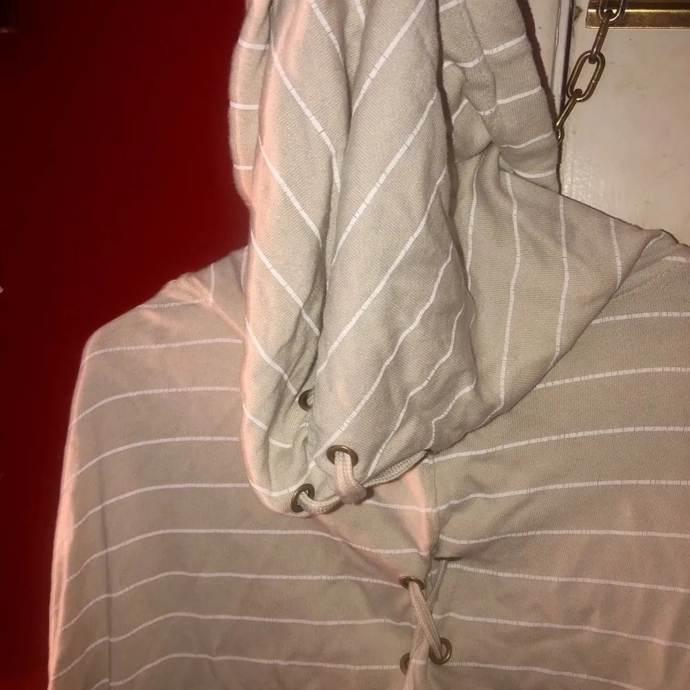 Vintage Havana 𝅺Striped Lace-Up Back Hoodie - Image 11