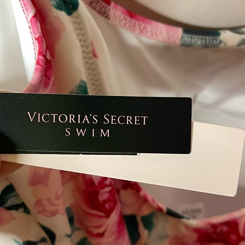 NWT Victoria's Secret Rhinestone Bling Floral One Piece Swimsuit - XS - Image 11