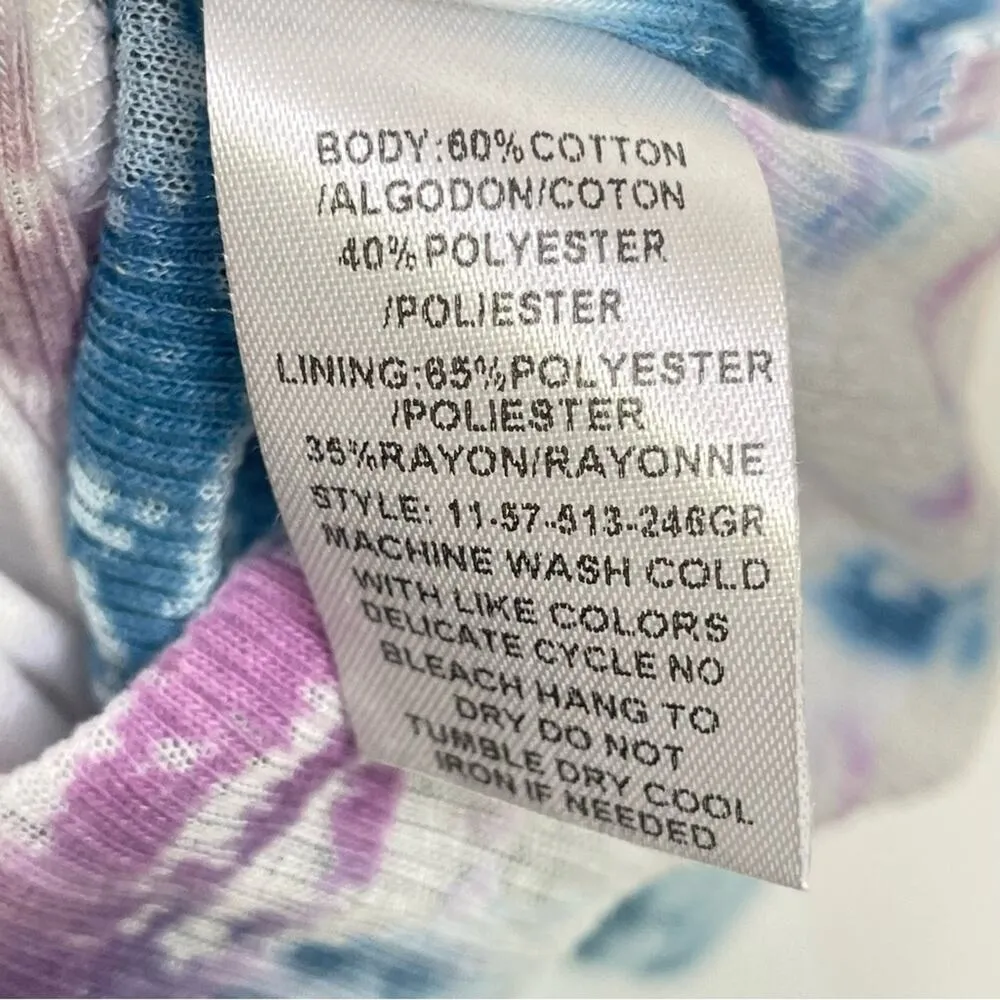 Stetson Dress Pink Blue Tie Dye NWT NEW Spaghetti Strap Sundress Vacation Travel - Image 3