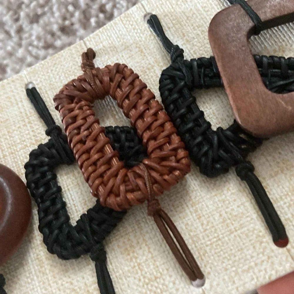 6 stylish hair tie set Black - Image 2